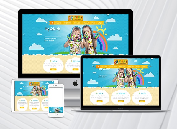 Kreş / Ana Okulu Web Paketi Soft Kids
