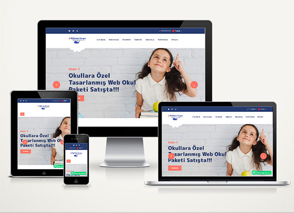 Kreş / Eğitim Kurumu Web Sitesi Paketi Soft Nurs